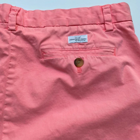 Vineyard Vines Breaker Shorts 8.5 Inch Inseam Pink Chino Size 34 - Picture 7 of 10